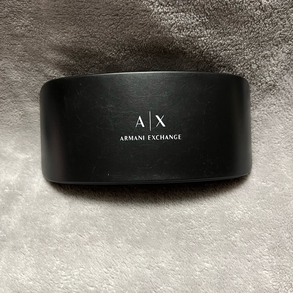 Armani Exchange Matte Black Eyewear Case
